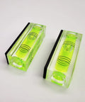 Dual Pack magnetic bubble level tool set with acrylic body
