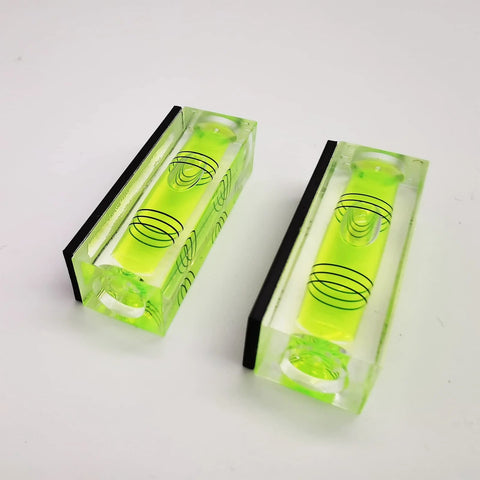 Dual Pack magnetic bubble level tool set with acrylic body