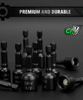 20 Piece Magnetic Nut Driver Set With Metric And SAE Sizes showcasing durable chromium vanadium construction for secure fastening