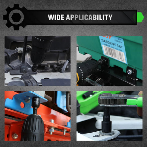 Using 20 Piece Magnetic Nut Driver Set With Metric And SAE Sizes for versatile fastening on various tools and equipment.