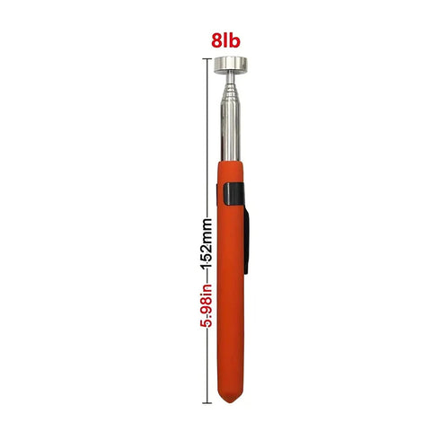 Extendable Magnetic Pick Up Tool Telescoping Magnet Stick With 2 To 20 Pound Lifting Capacity Durable Metal Body 8 lb Capacity