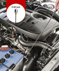 Effortlessly retrieve metal parts from tight spaces with this 5 piece telescoping magnetic pickup tool set in engine bay.
