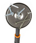 Extendable 40 inch magnetic pickup tool with a 50 lb pull enables safe retrieval of nails and screws from hard to reach spots