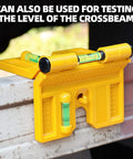 Magnetic Post Level Pro Grade With 270 Degree Adjustable Folding Design, Three Vials For Accurate Readings, Elastic Loop