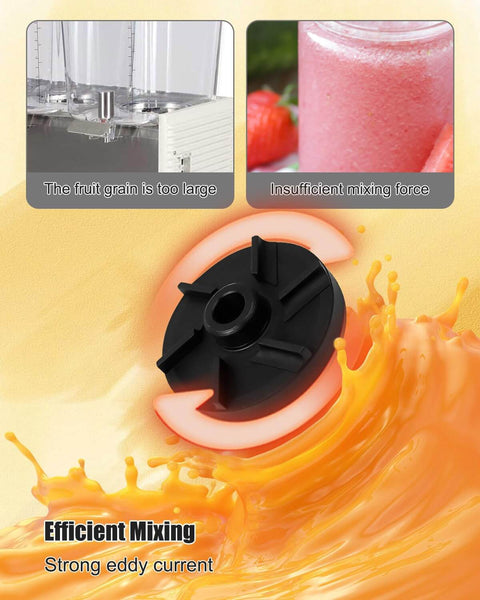 Magnetic Impeller And Bearing Housing Kit For CRATHCO D25 D255 D35 D355 D15 D155 Pumps Replacement showing impeller design.