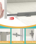 Push To Open Cabinet Hardware Magnetic Push Door Latches Heavy Duty Drawer Opener demonstration of use and mounting options.
