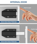 Heavy Duty Magnetic Push Latch No Nail Installation For Large Doors And Cabinets Black 2 Pack Push To Open Cabinet Catch usage.