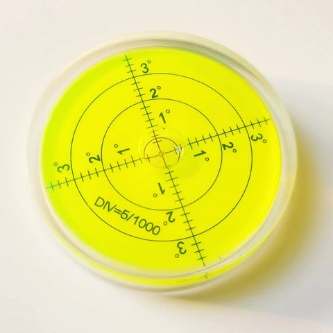 Magnetic Round Bubble Level Tool Pro Grade Bullseye Inclinometer for Machinists and DIY Enthusiasts Pocket 2.4 Inch 60mm