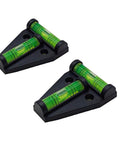 2 Pack Magnetic T Type RV Levelers With Precision Bubble Level For Exterior Leveling And Stabilization, Acrylic Base Attaches To Iron Surfaces