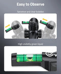 Close-up of a Magnetic Scope Leveling Kit With High Visibility Bubble Level For Precise Optics Alignment and rock solid mounting.