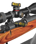 Installed Magnetic Base Scope Leveling Tool For Gunsmithing And Maintenance By Wheeler Engineering on rifle with wood stock