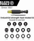 All-In-One Magnetic 14-In-1 Screwdriver Set With 13 Bits And One Quarter Inch Nut Driver, Adjustable Blade Length For Tight Spaces