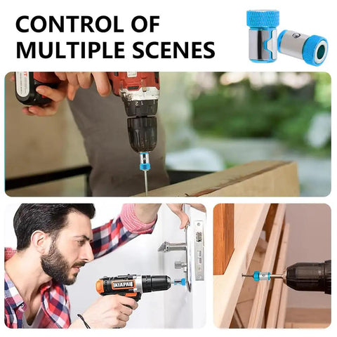 Upgraded Magnetic Screwdriver Head Ring for one quarter inch hex bits used in various fastening tasks