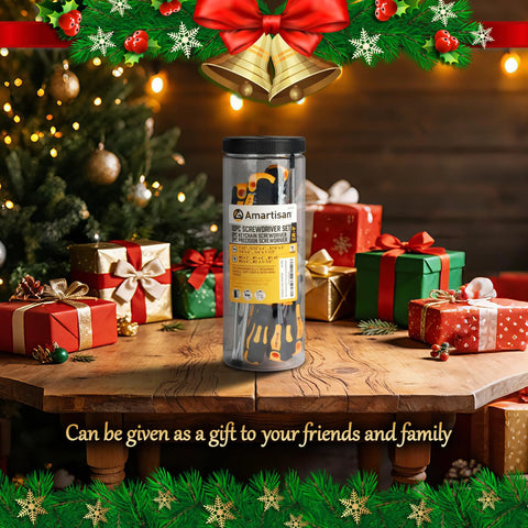 10 Piece Magnetic Screwdriver Set With 5 Phillips And 5 Slotted Tips Cushion Grip Handles in gift-ready packaging on table.