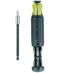 All-In-One Magnetic 14-In-1 Screwdriver Set With 13 Bits And One Quarter Inch Nut Driver, Adjustable Blade Length For Tight Spaces