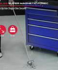 Telescoping Magnetic Sweeper Pickup Tool With Retractable Reach From 8.6 Inches To 33 Inches And 35 Pound Pull Strength lifting metal debris