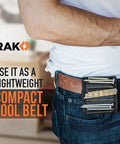 Magnetic Wristband For Tools With Powerful Magnets, Premium Tool Belt For Holding Screws And Nails on a belt, side view