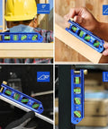 Compact magnetic torpedo level delivering quick, precise angle checks for conduit bending, shelving, and woodworking.