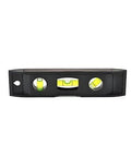 Magnetic Torpedo Level 6 Inch With 3 Bubble Vials Plumb Level And 45 Degree, tough magnetic strip for iron surfaces, front view