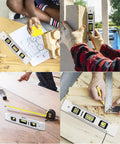 Magnetic Torpedo Level 9 Inch With Box Frame And Alloy Construction, Hands Free Magnetic Attachment for accurate readouts