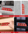 Compact 6.3 inch magnetic torpedo level with top view windows, aluminum frame in carpentry, plumbing, home decor, construction tasks.