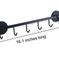6 Hooks Magnetic Utensil Holder Untensil Rack Tool Hanger Organizer for Refrigerator, Metal Cabinet, Metal Stove, Grill, BBQ shown