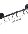 7 Hooks Magnetic Utensil Holder Utensil Rack Tool Hanger Organizer for Refrigerator, Metal Cabinet, Metal Stove, Grill, BBQ, 16.5 inches