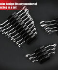 48 Piece Magnetic Wrench Organizer Set With Metric And SAE Labels For Tool Drawers showing modular holders with wrenches