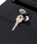 Sturdy replacement lock kit with included keys for securing mailboxes or tool boxes, featuring five throw latches, easy installation.