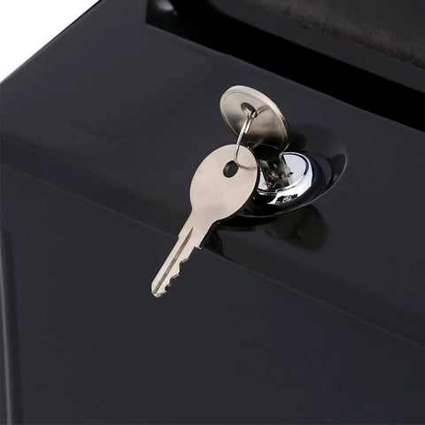 Sturdy replacement lock kit with included keys for securing mailboxes or tool boxes, featuring five throw latches, easy installation.