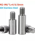 Male To Female Round Standoff Studs, 304 Stainless Steel PCB Spacers M2.5 To M6 high angle view
