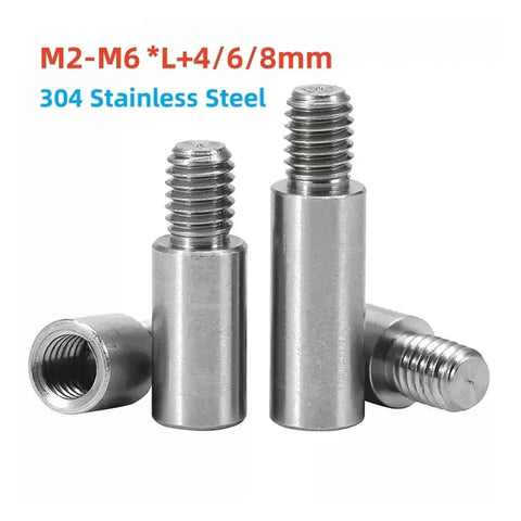 Male To Female Round Standoff Studs, 304 Stainless Steel PCB Spacers M2.5 To M6 high angle view