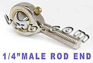 Male Rod End 1/4 POSB4 Right Hand Bearing - VXB Ball Bearings
