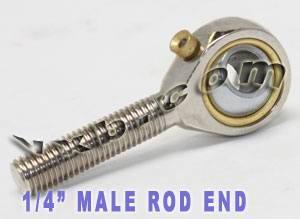 Male Rod End 1/4 POSB4L Left Hand Bearing - VXB Ball Bearings
