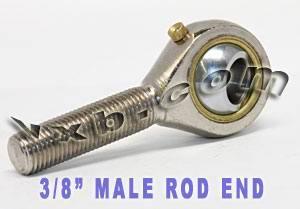 Male Rod End 3/8 POSB6L Left Hand Bearing - VXB Ball Bearings
