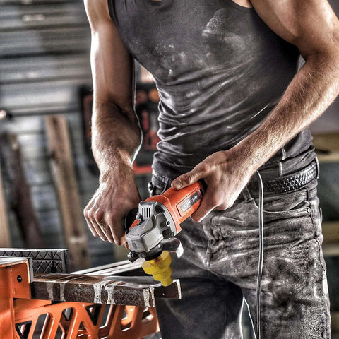 Person using Diamond Cone Drill Bit Set with Multi Layered Tapered Reamer on construction material