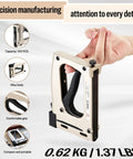 Person holding Point Driver HM515 Manual Framing Tool With 1000 Flexible Nails For Picture Frames And DIY Crafts