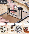 Point Driver HM515 Manual Framing Tool with 1000 flexible nails used for assembling picture frames