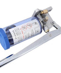 Manual Grease Pump Lubricator For CNC Machine Tools Hand Crank 6mm Outlet 500cc Capacity with blue housing and aluminum body