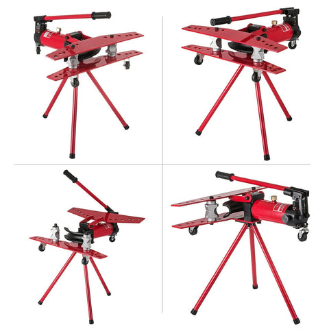 Manual Hydraulic Pipe Bender And Tube Bending Machine For One Half To Two Inch Tubes With Dies Economical Portable Crimping Tool