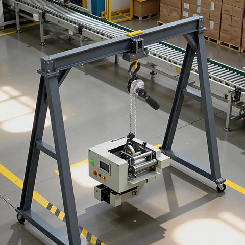 Manual Lever Chain Hoist 0.25 Ton Heavy Duty Come Along 10ft G80 Chain in warehouse setting