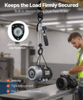 Manual Lever Chain Hoist Half Ton Capacity 1100 Lbs 10 Ft Lift G80 Chain Dual Pawl Brake in warehouse lifting motor