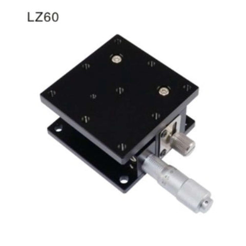 Precision xyzr 4 axis 2.36"x2.36" manual linear positioning stage bearing tuning platform sliding table 60x60mm built for smooth motion
