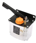 Left Hand Operated Manual Lubricating Pump 5 Liter Capacity 650cc Output with 4mm Oil Outlet for CNC Machine Tools and Machining Centers
