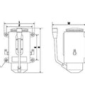 Diagram of Heavy Duty Manual Oil Pump for CNC Machines, 500cc Aluminum Alloy Hand Operated Lubrication Tool for Milling Lathes.