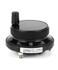Pro Grade Handwheel Pulse Encoder For CNC Mills And Router Control, 60mm Diameter, 100PPR, 5V Aluminum Alloy, Metal Gear, Black