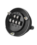 Back view of Pro Grade Handwheel Pulse Encoder For CNC Mills And Router Control, 60mm Diameter, 100PPR, 5V, Aluminum Alloy, Six Terminals.