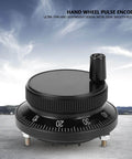Pro Grade Handwheel Pulse Encoder for CNC Mills and Router Control, 60mm Diameter, 100PPR, 5V Aluminum Alloy, Black