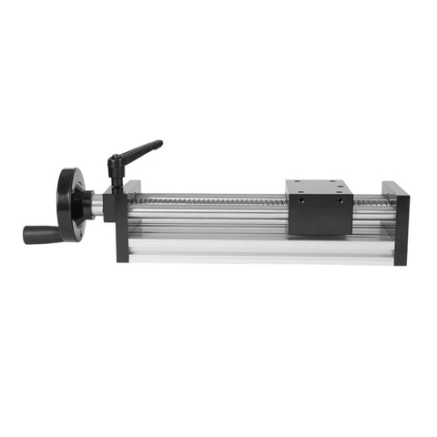 ✝️ 150mm Length Effective Travel Manual Sliding Table,Dual Optical Axis,Linear Rail Guide Ballscrew with Handle,Low Noise