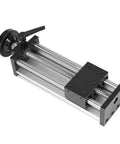 ✝️ 150mm Length Effective Travel Manual Sliding Table with dual optical axis and ballscrew for CNC motion